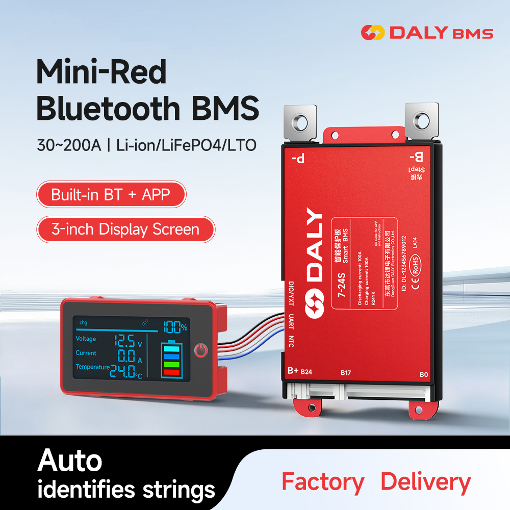 Smart Bms 24S 200A Bluetooth Lifepo4 - Daly Smart BMS 4S 7S 8S