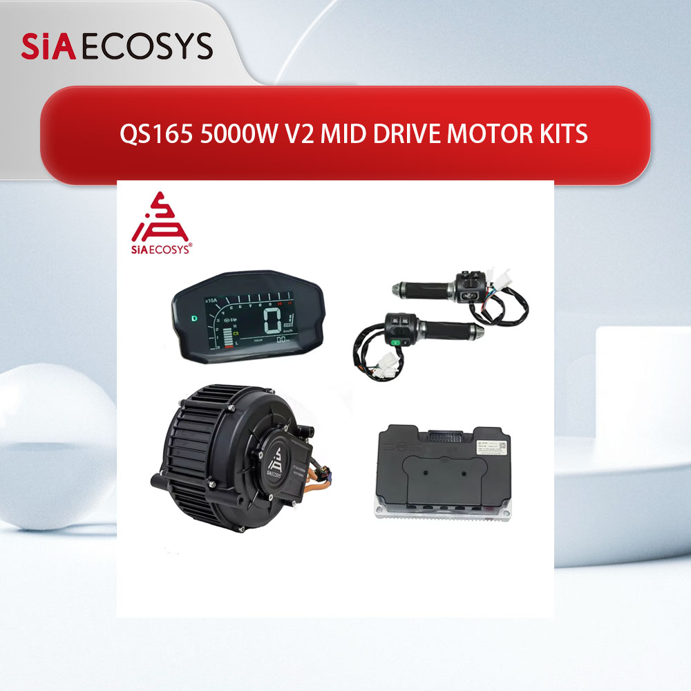 Kit de motor central QSMOTOR Q - Mid Drive Motor Kit 72V 5000W avaliação e preço